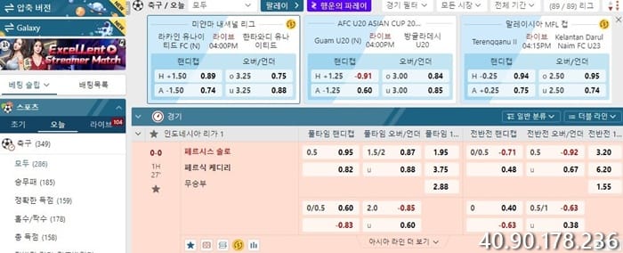 아시안 핸디캡의 인기 유형